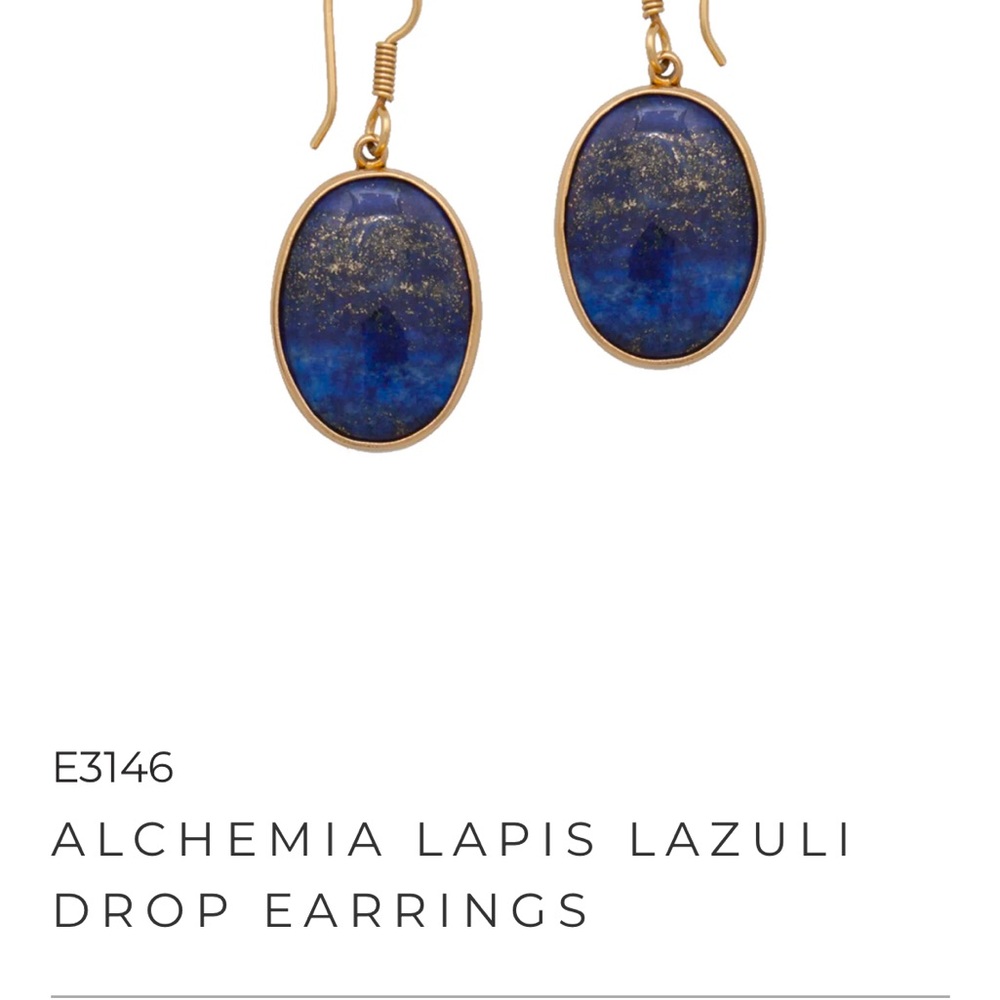 Charles Albert Alchemia Lapis Lazuli Drop Earrings
